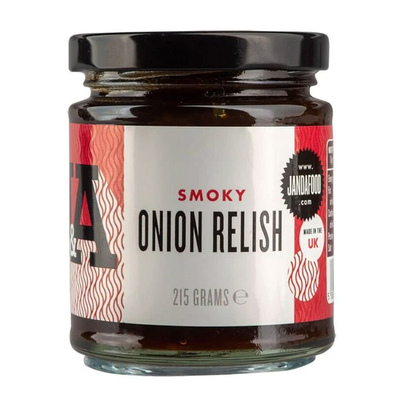 J&A Food Smoky Onion Relish 215g image number 0