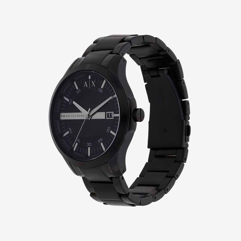 Armani Exchange AX Stainless Steel Quartz Dress Watch + Bracelet Set image number 1