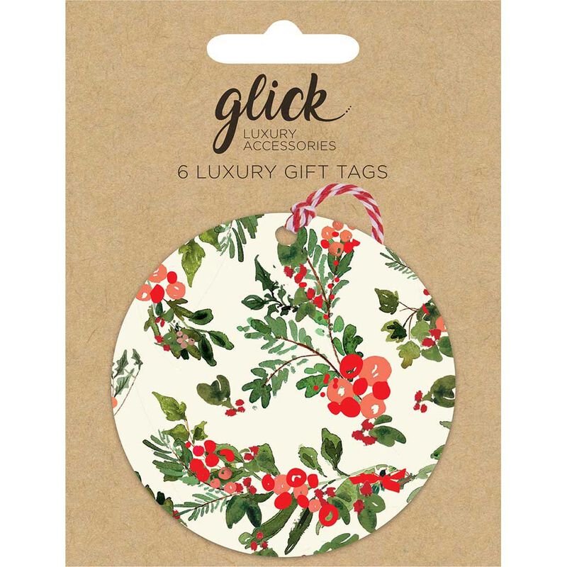 Image Gallery Christmas Berries Gift Tag 6 Pack image number 0