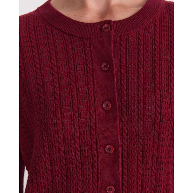 Sportscraft Elka Cable Pointelle Cardi image number 2