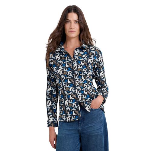 Seasalt Cornwall Larissa Shirt Swooping Birds Onyx