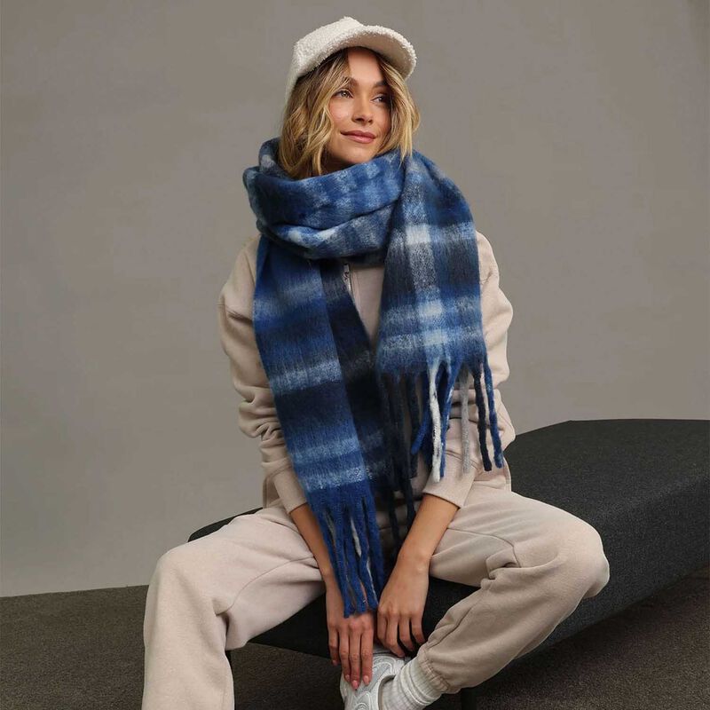 Morgan & Taylor Jessica Woven Check Scarf image number 1