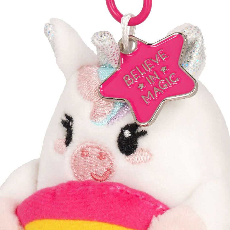 Legami Super Soft! Tiny Plush Key Ring - Unicorn image number 2