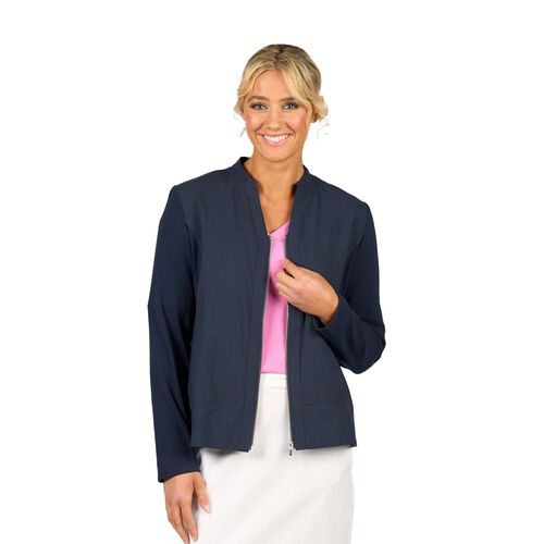 Vassalli Zip Up Jacket With Knit Panels