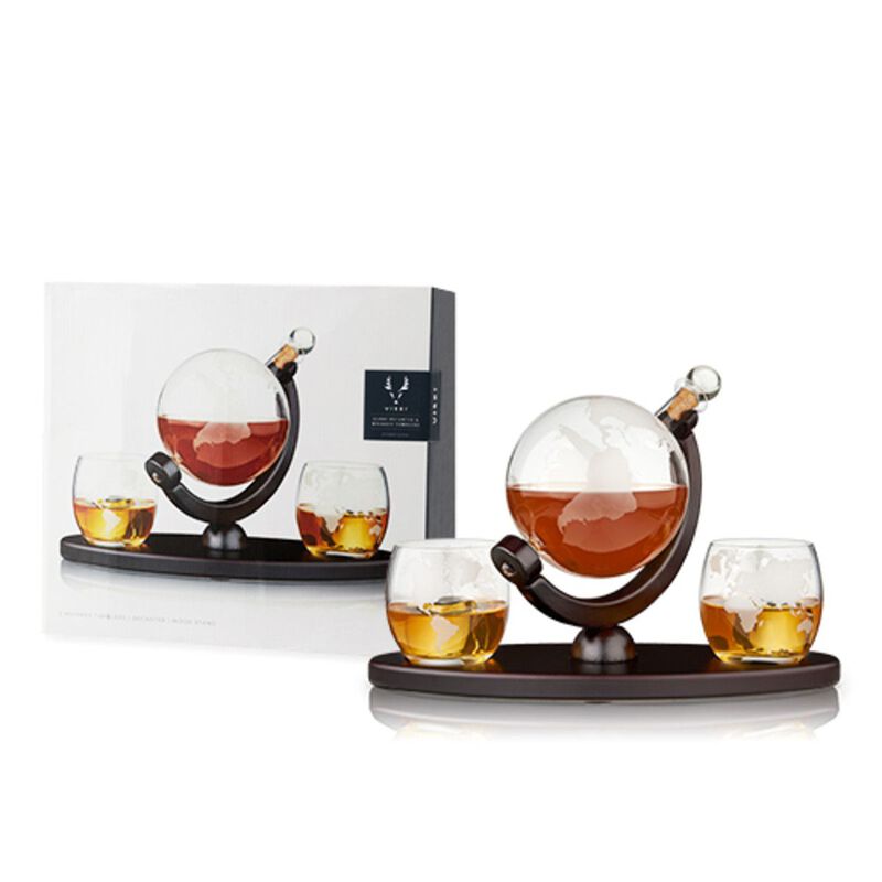 Globe Decanter & Whiskey Tumblers Set By Viski&reg; image number 1
