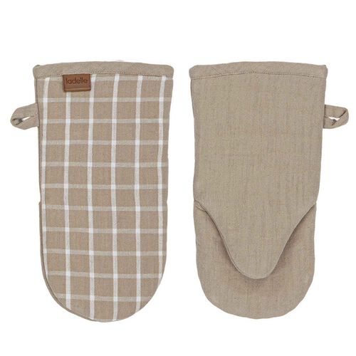 Ladelle Hemingway Taupe 2Pk Baker's Oven Mitt