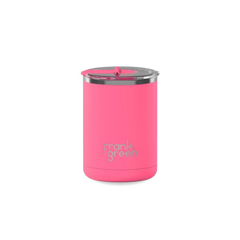 frank green 12oz S/Steel Cup With Screw Hinged Lid Bubblegum image number 0