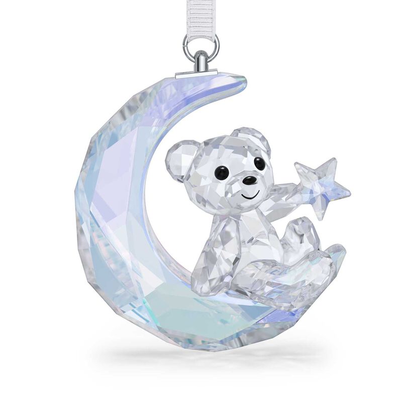 Swarovski Kris Bear Moon Ornament image number 0