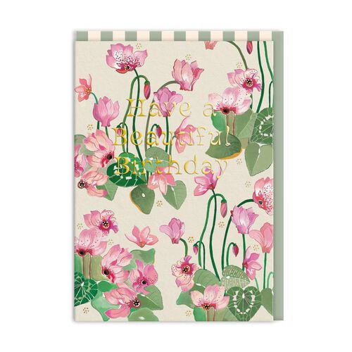 Cath Kidston Birthday Cyclamen Card