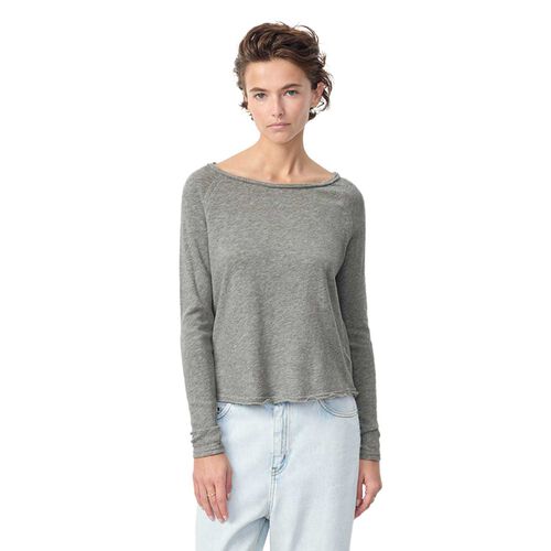 American Vintage Boat Neck Long Sleeve T-Shirt