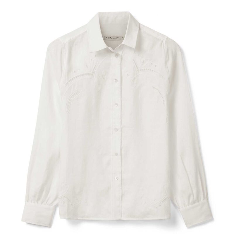 R.M. Williams Broderie Linen Shirt image number 2