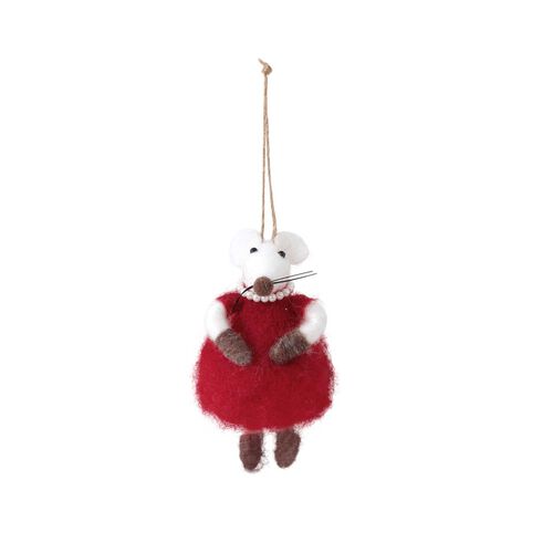 Wallace Cotton Mrs Mouse Decoration
