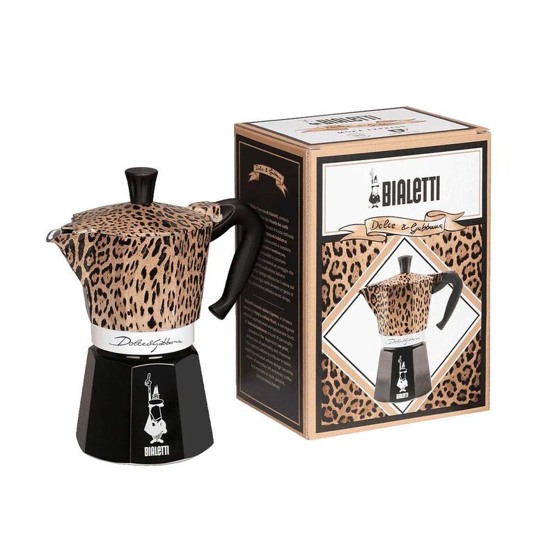 Bialetti x Dolce & Gabbana Moka Express 6 Cup Leopardo image number 1