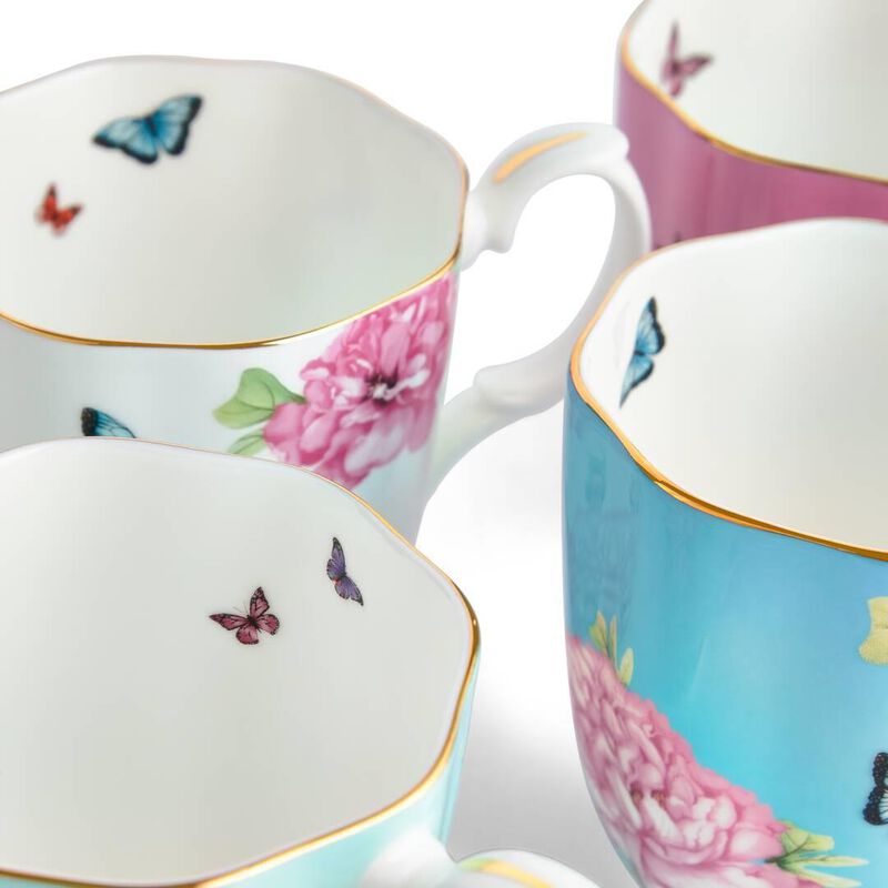Royal Albert Miranda Kerr Set of 4 Mugs 400ml Mixed image number 1