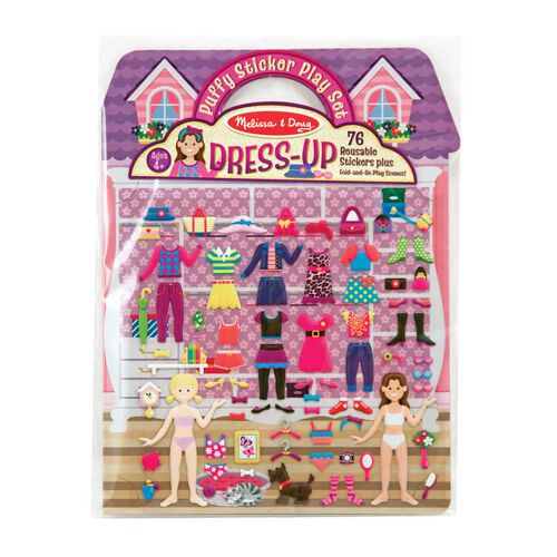 Melissa & Doug Reusable Puffy Sticker Play Set - Dress-Up