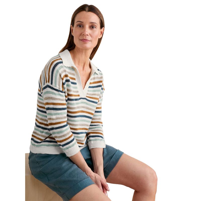 Seasalt Cornwall Gwynver Jumper Mini Cornish Pool Mix image number 0