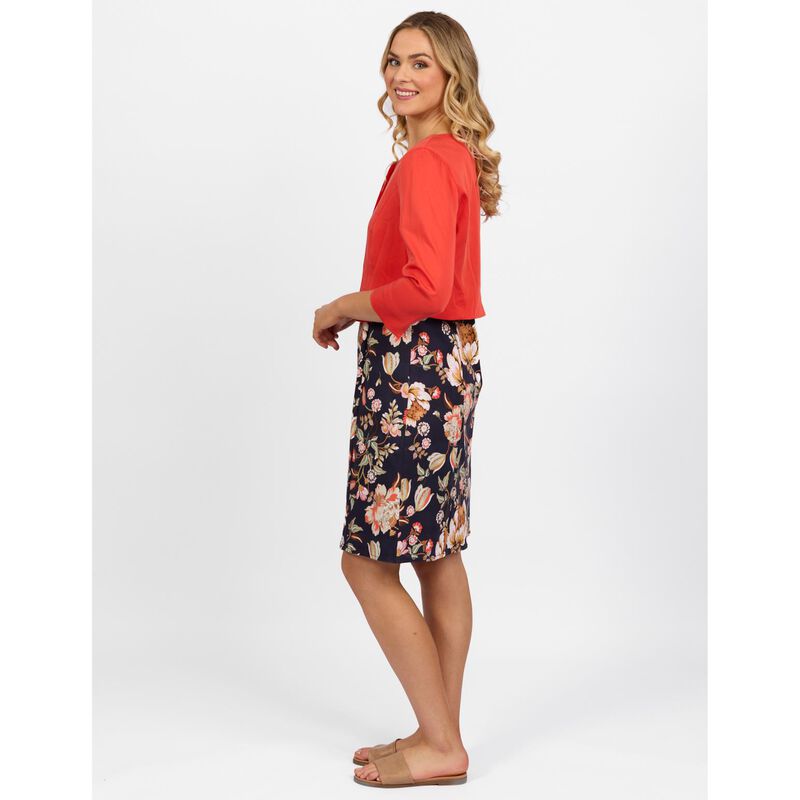 Vassalli 3/4 Sleeve Single Button Cropped Jacket image number 9