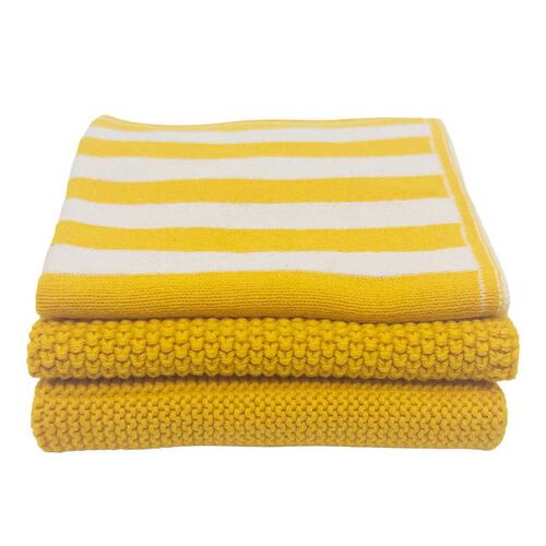 Ecovask Dishcloth Variety 3Pk - Daffodil