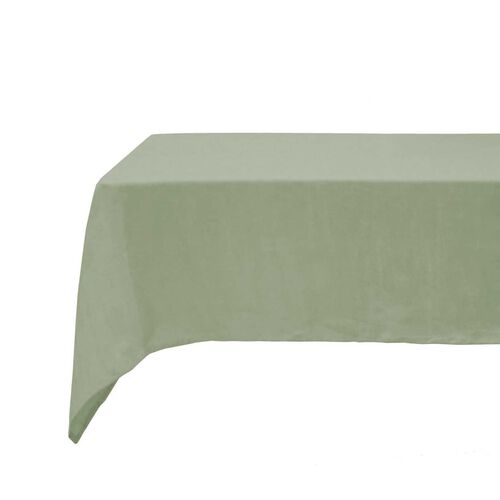 Bambury Linen Tablecloth 150x275cm Sage