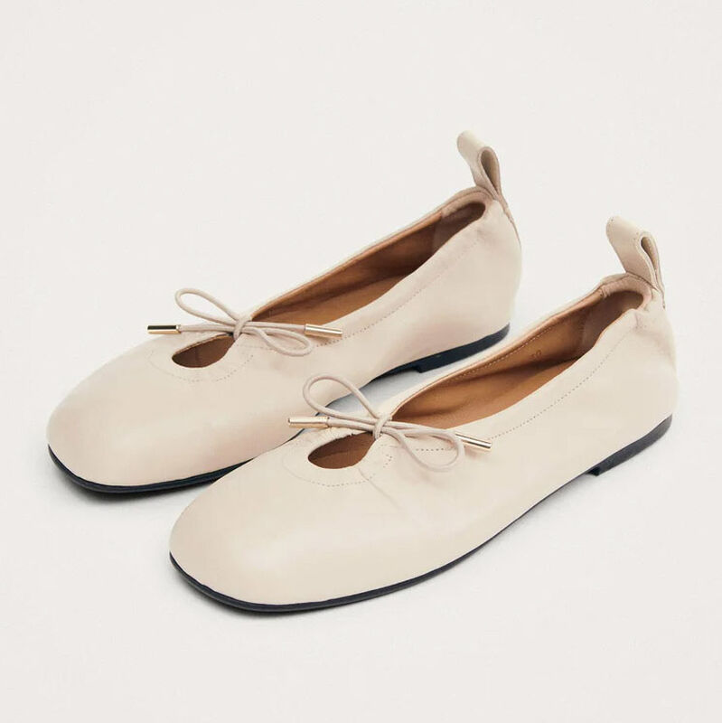 Alohas Rosalind Leather Ballet Flats image number 3