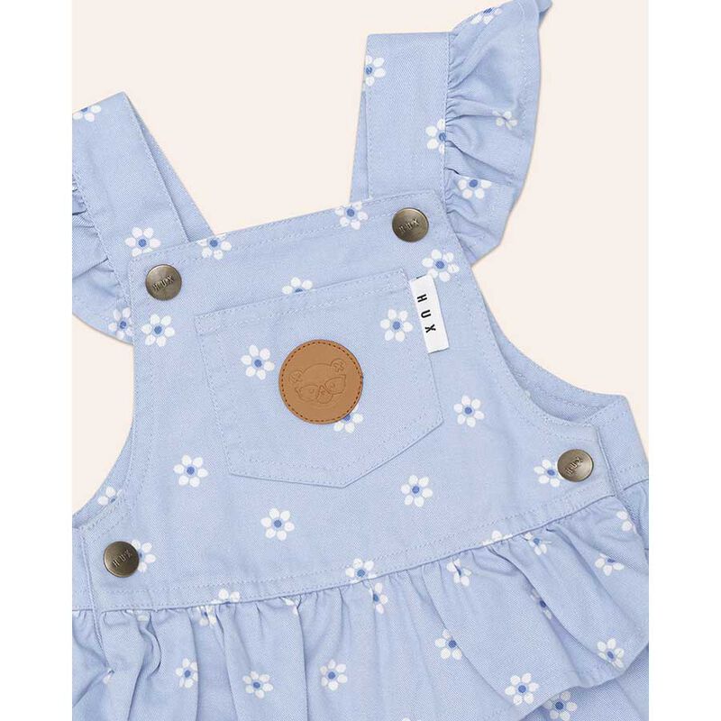 Huxbaby Ditsy Floral Tiered Overall Dress 6M-2Y image number 2