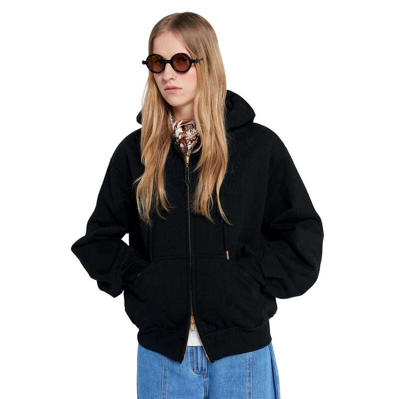 Karen Walker Runaway Girl Cropped Oversized Hoodie image number 0