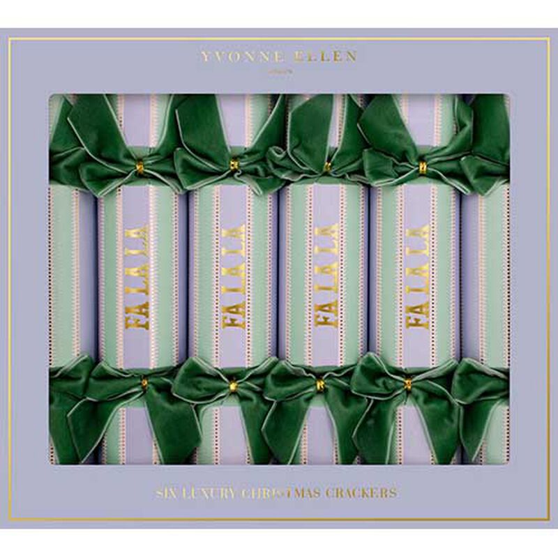 The Paperie Yvonne Ellen Luxury Crackers Fa La La Set of 6 image number 0