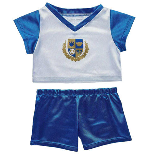 Build A Bear Outfit - Blue And White Soccer Uniform