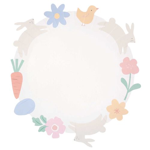 Meri Meri Easter Icons Edged Dinner Plates (x8)