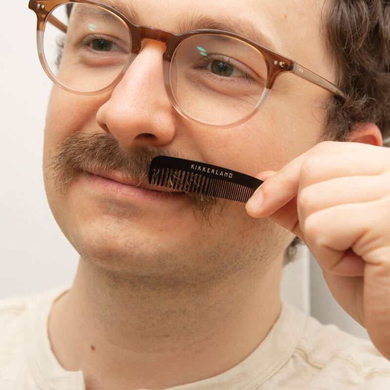 Kikkerland Mini Mustache Comb image number 1