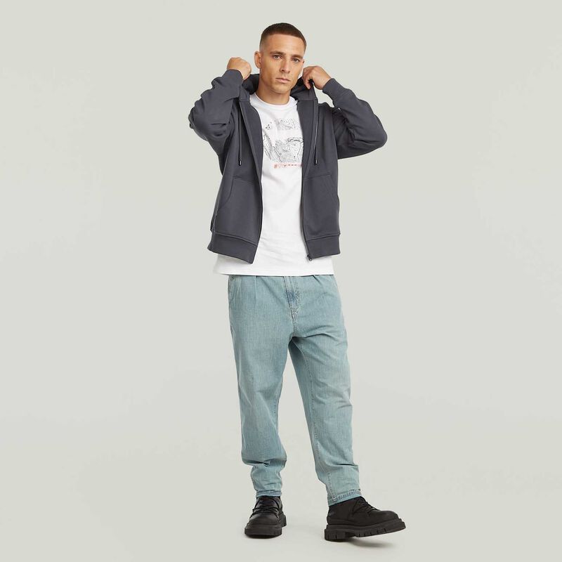 G-Star Back Gr Loose Hdd Zip Sweatshirt image number 3