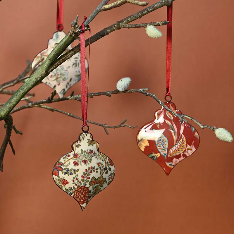 Maytime Floral Hanging Ornament Assorted - Golds image number 1