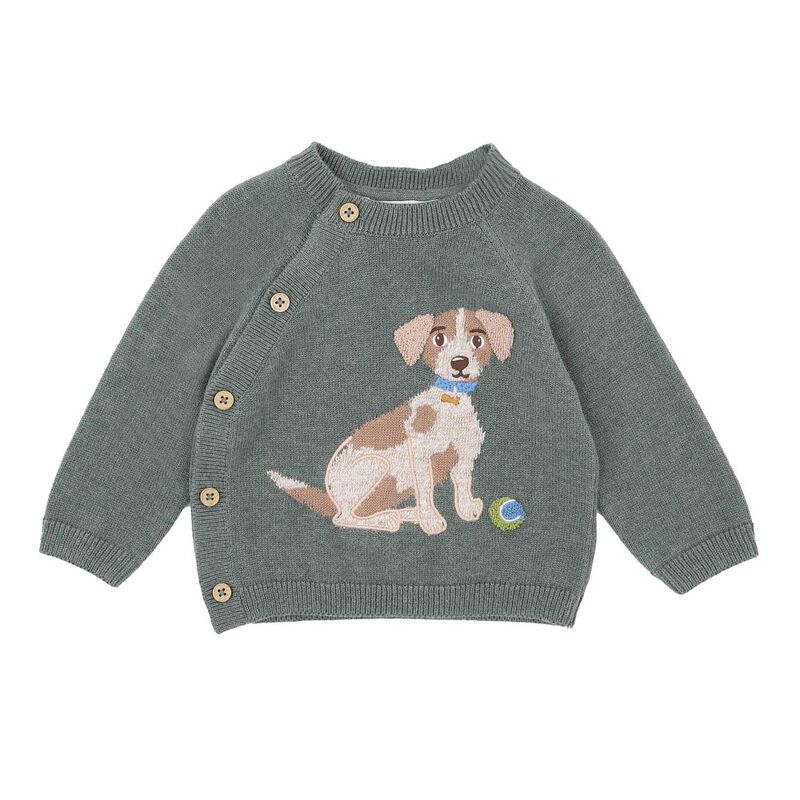 B&eacute;b&eacute; Otto Proud Puppy Organic Knitted Jumper image number 0