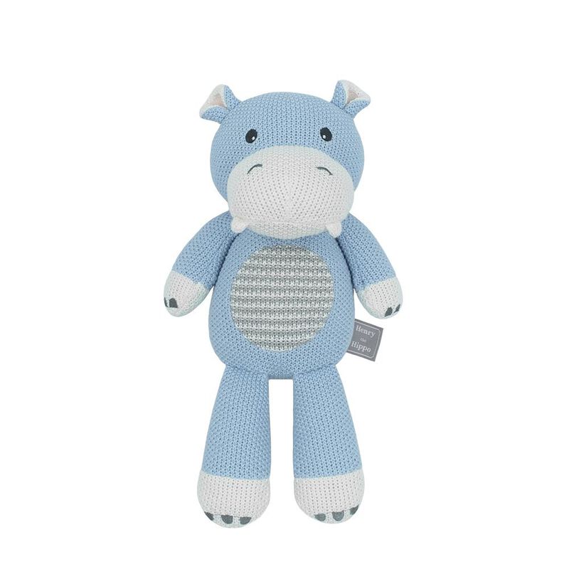 Living Textiles Whimsical Softie Toy - Henry the Hippo image number 0