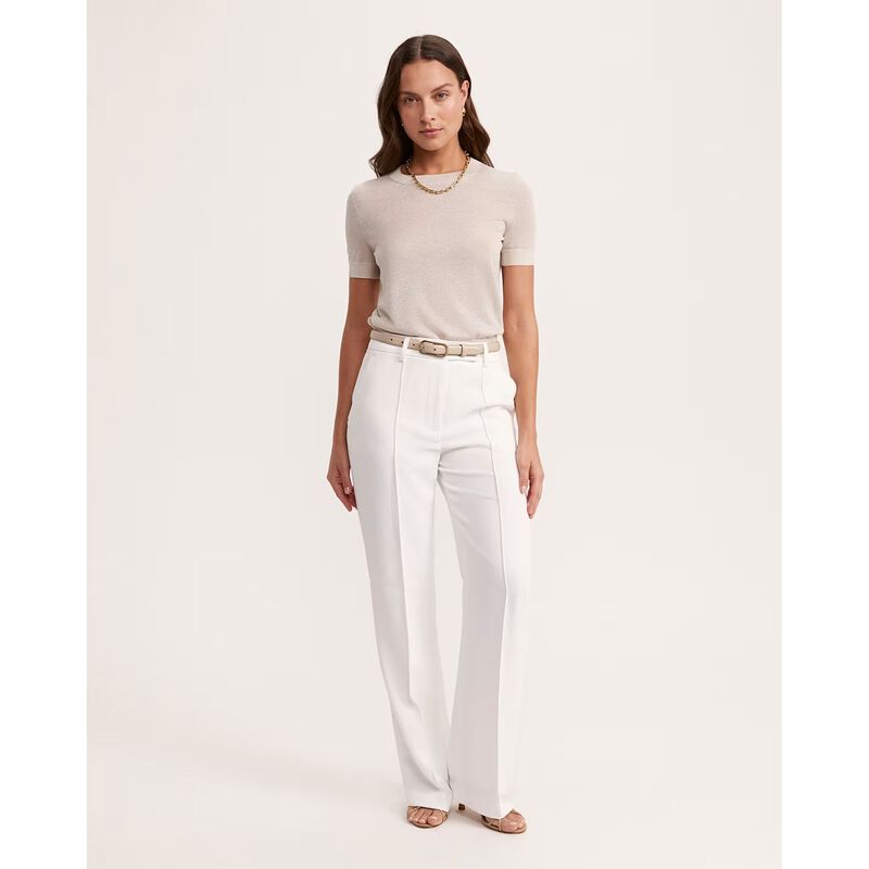 SABA Mariya Metallic Crew Neck Knit image number 3