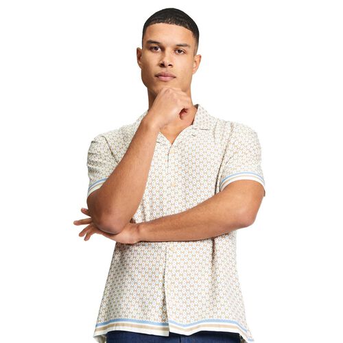 Ben Sherman Geo Border Print Shirt