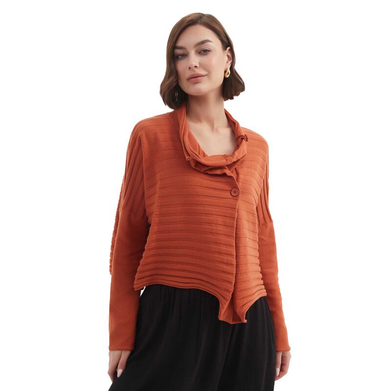 TIRELLI Cowl Neck Button Knit Jumper image number 0