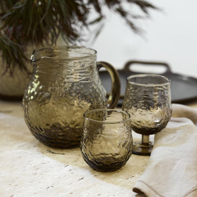French Country Serena Smoke Wine Goblet image number 2