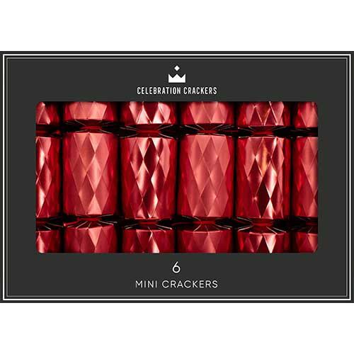 The Paperie Celebration Mini Crackers Ruby Diamond Set of 6