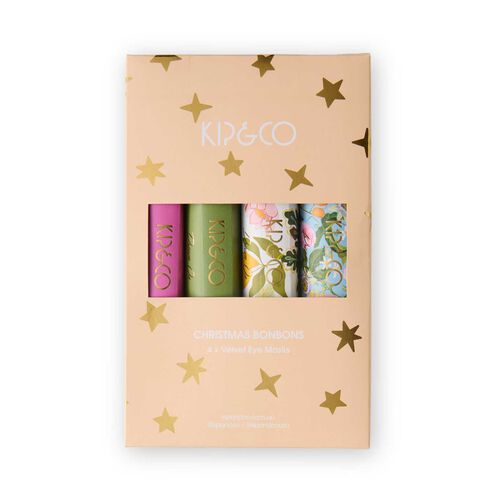 Kip&Co Festive Cheer Velvet Bon Bon Eye Mask 4P Set