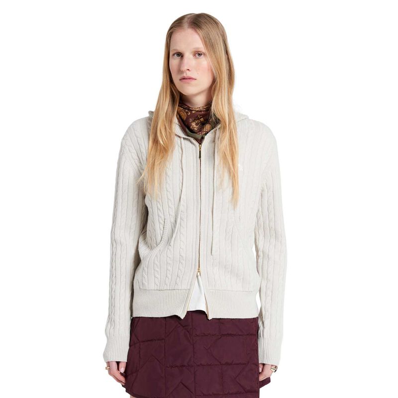 Karen Walker Campus Cable Knit Hoodie image number 0