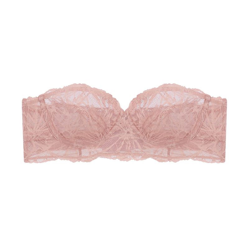 Dora Larsen Noa Graphic Lace Strapless Bra image number 0