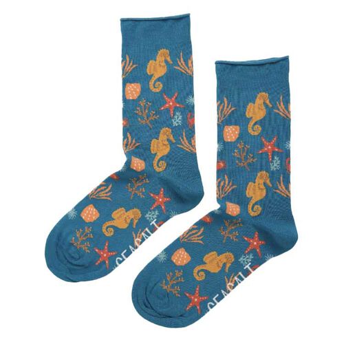 Seasalt Cornwall Womens Bamboo Arty Socks Starfish Sea Poseidon
