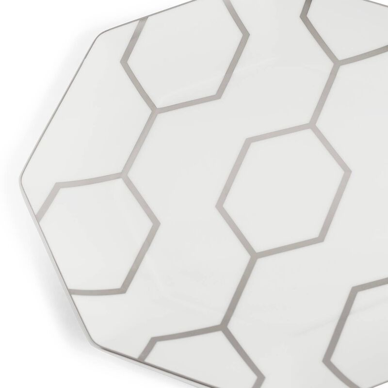 Wedgwood Gio Platinum Octagonal Plate 23cm image number 1