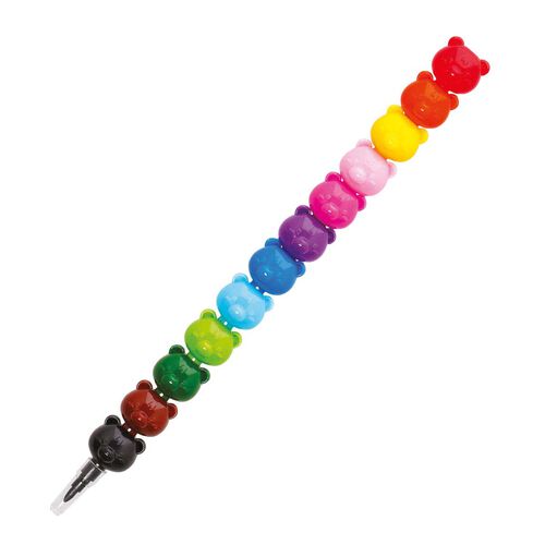 Legami 12 Stackable Crayons - Teddy Bear Dream in Colour