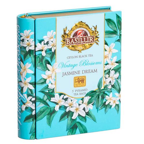 Basilur Mini Tea Book Tin Pyramid Teabags - Jasmine Dream