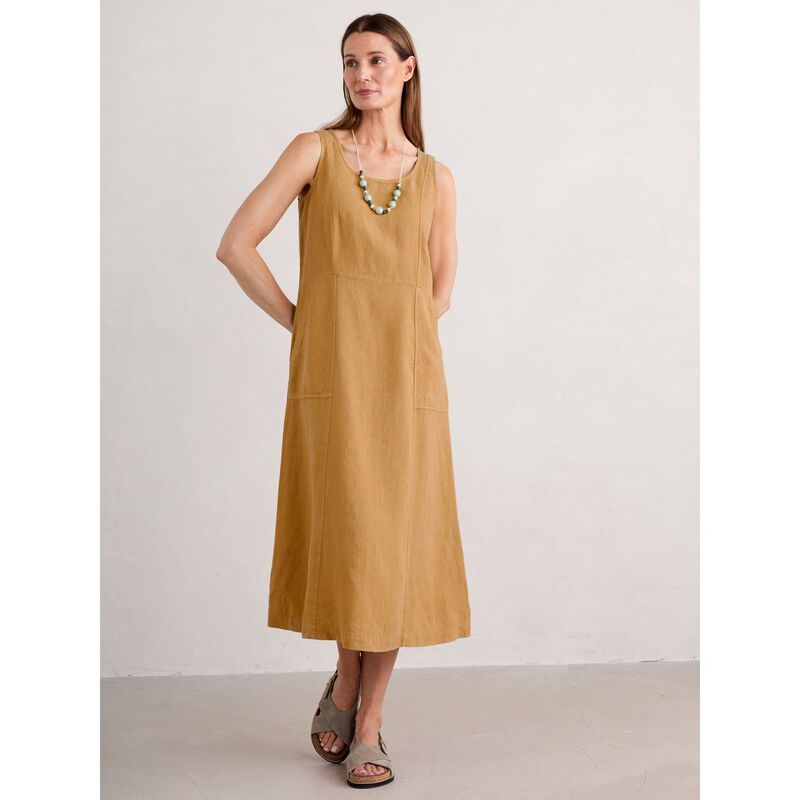Seasalt Cornwall Sleeveless Grass Wave Dress Dark Sienna image number 3