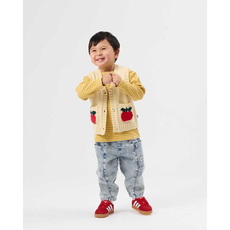 Goldie + Ace Apple Pocket Knit Vest 1-2Y image number 1