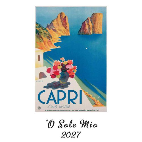 Istituto Fotocromo O' Sole Mio Italiano Medium Art Calendar 2027