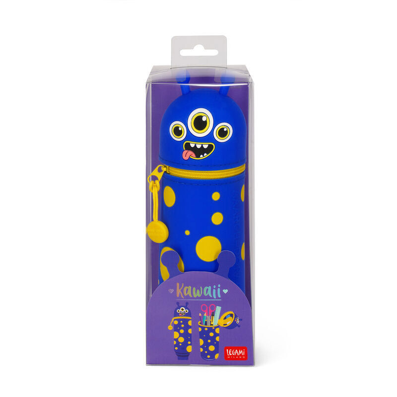 Legami Kawaii 2-In-1 Soft Silicone Monster Pencil Case image number 3